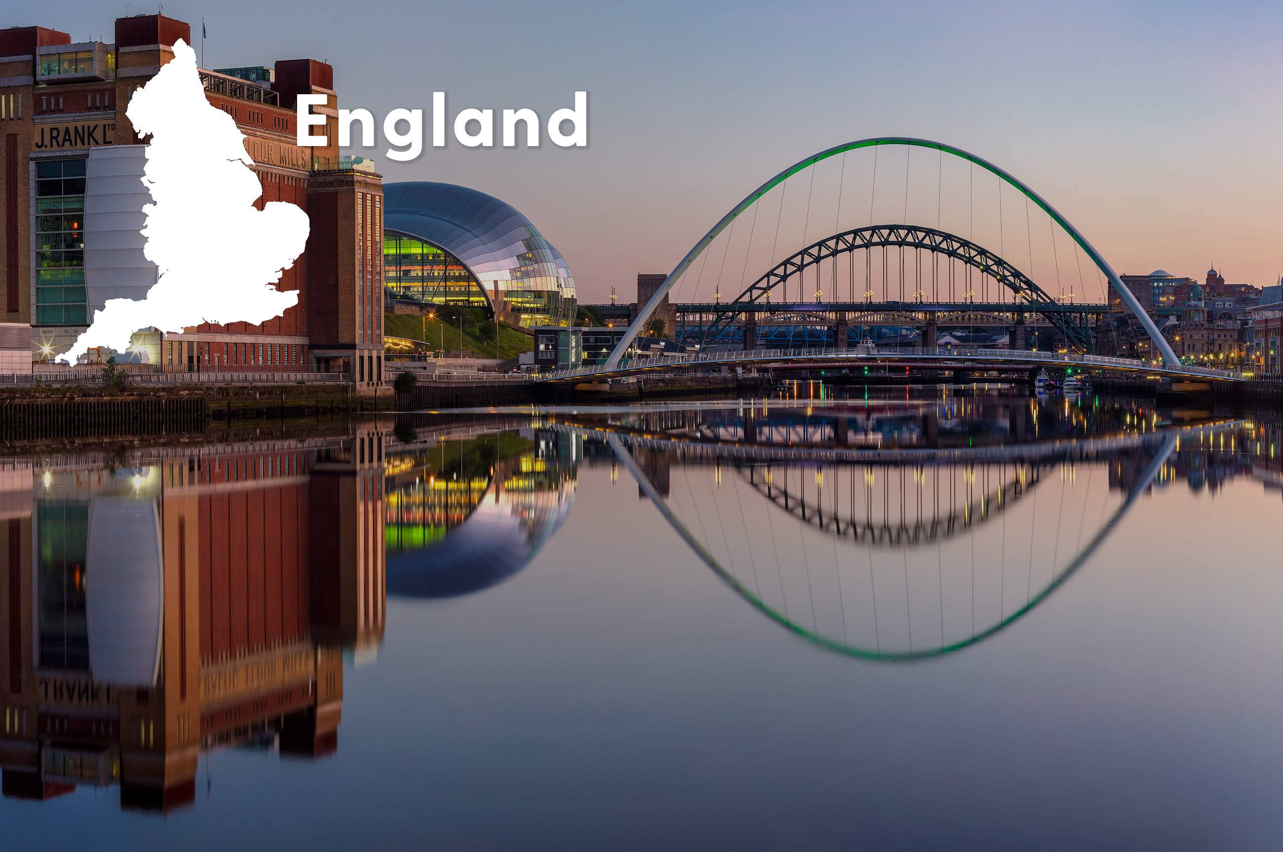 Image of a city block in England.